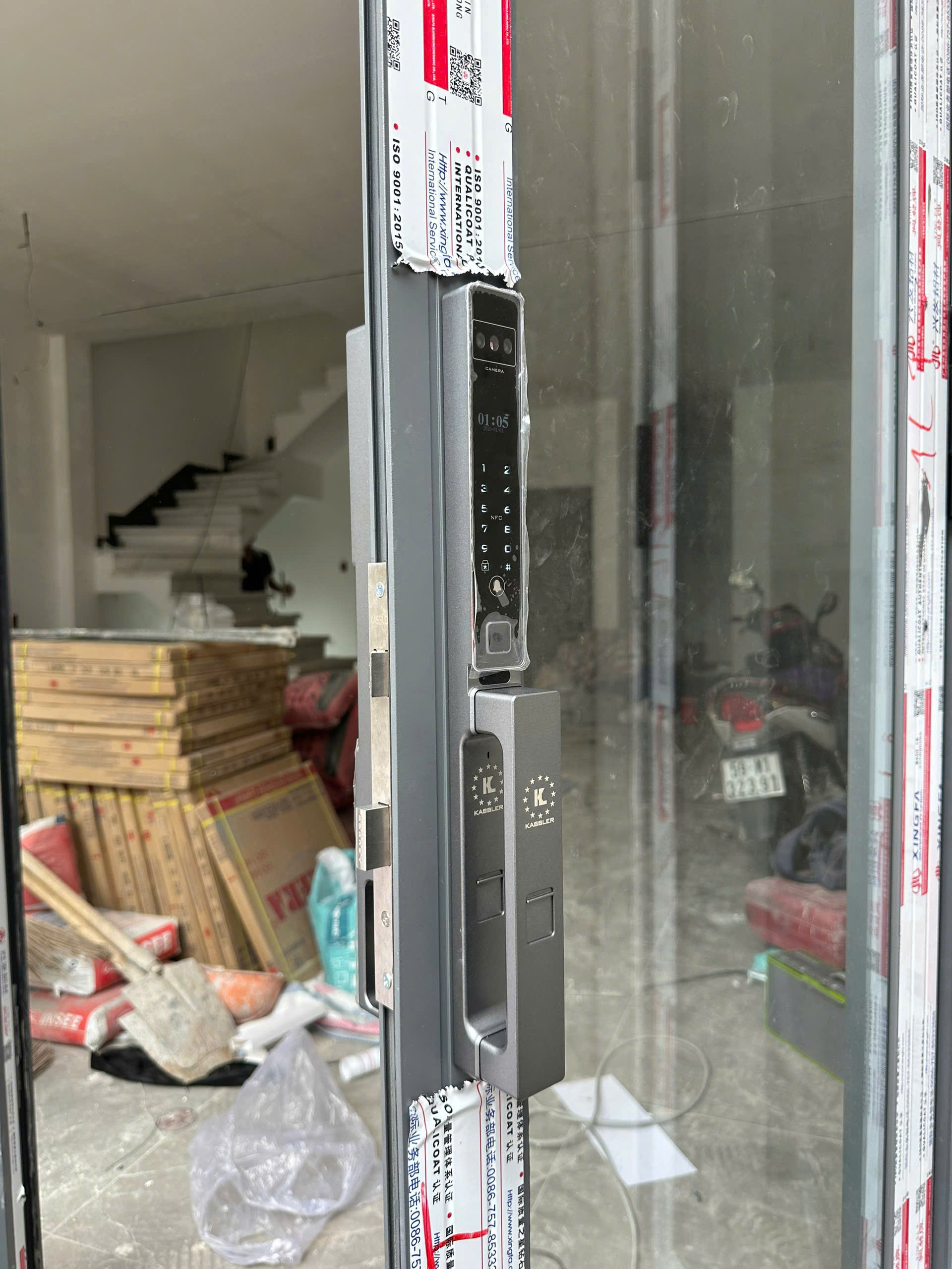 Khóa vân tay cửa nhôm Kassler KL-599 CNC-02 FaceID