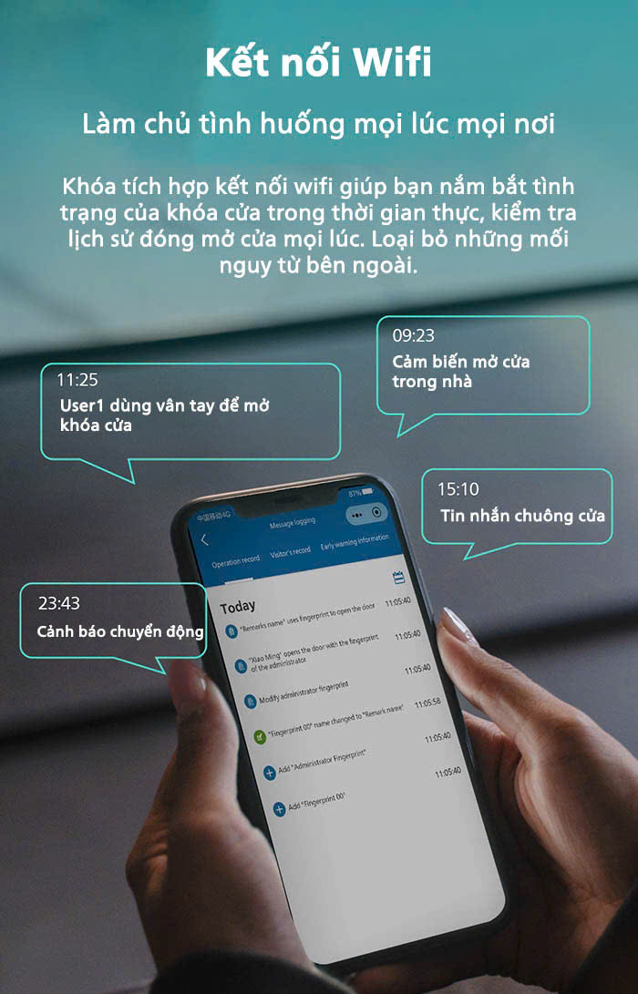 Khóa vân tay cửa gỗ Philips DDL709-7HWS FaceID 3D