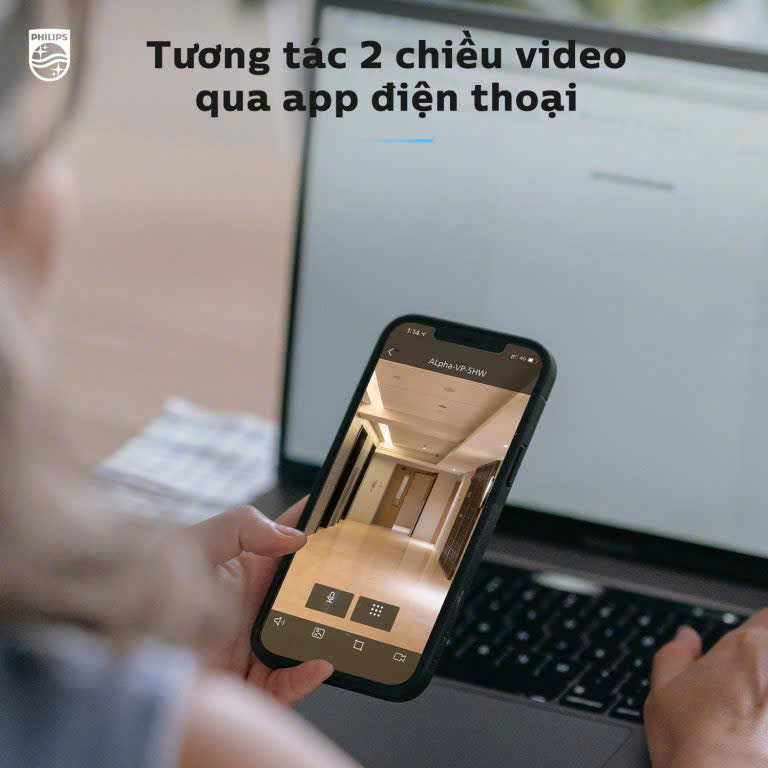 Khóa vân tay cửa gỗ Philips Alpha-V-5HWS