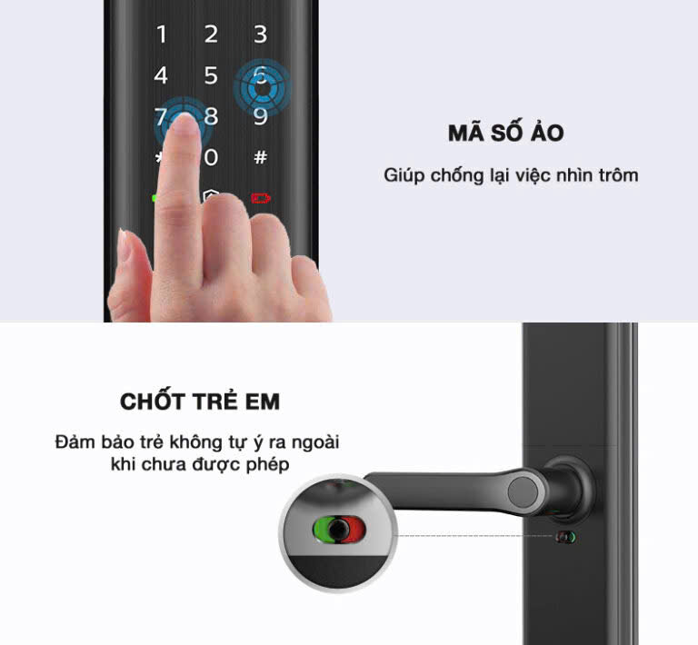Khóa vân tay cửa gỗ cao cấp Philips 7300