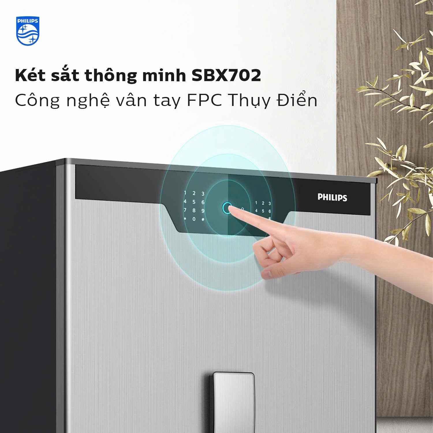 Két sắt thông minh philips SBX702-CBX