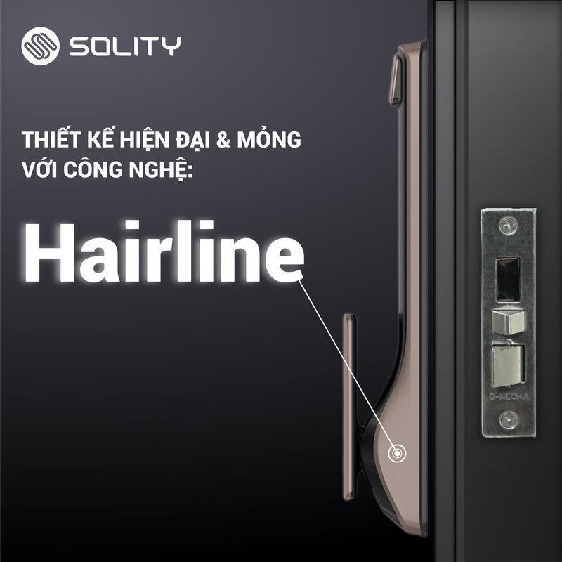 Khóa cửa điện tử vân tay Solity GSP-2000BK