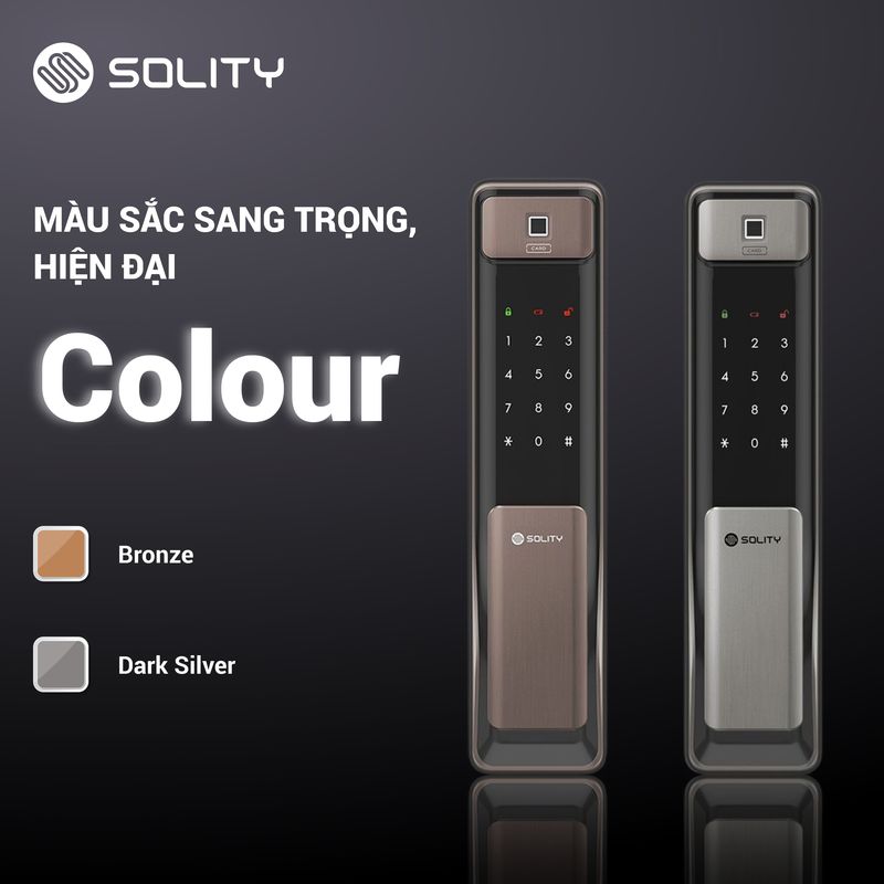 Khóa cửa điện tử vân tay Solity GSP-2000BK