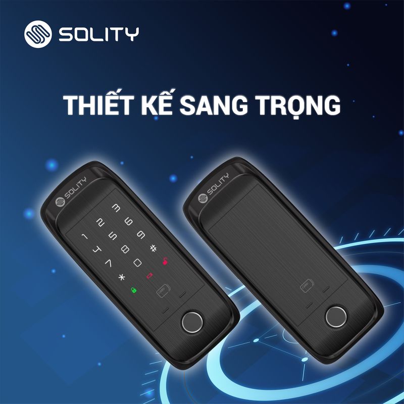 Khóa cửa điện tử vân tay Solity GA-60BH