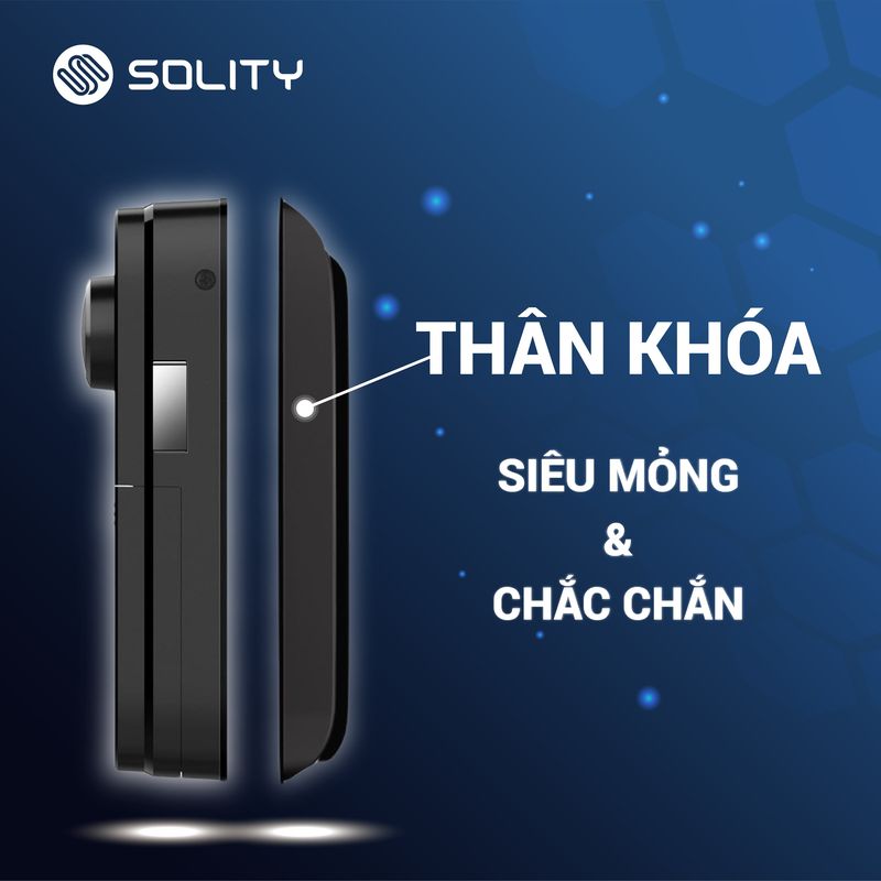 Khóa cửa điện tử vân tay Solity GA-60BH