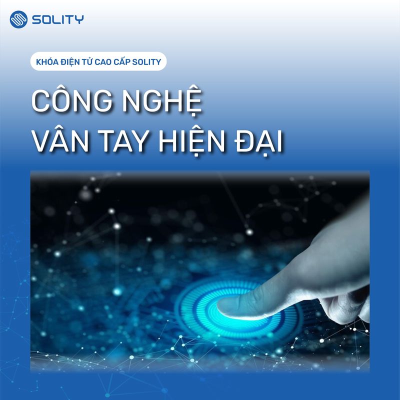Khóa cửa điện tử vân tay Solity GM-6000BK