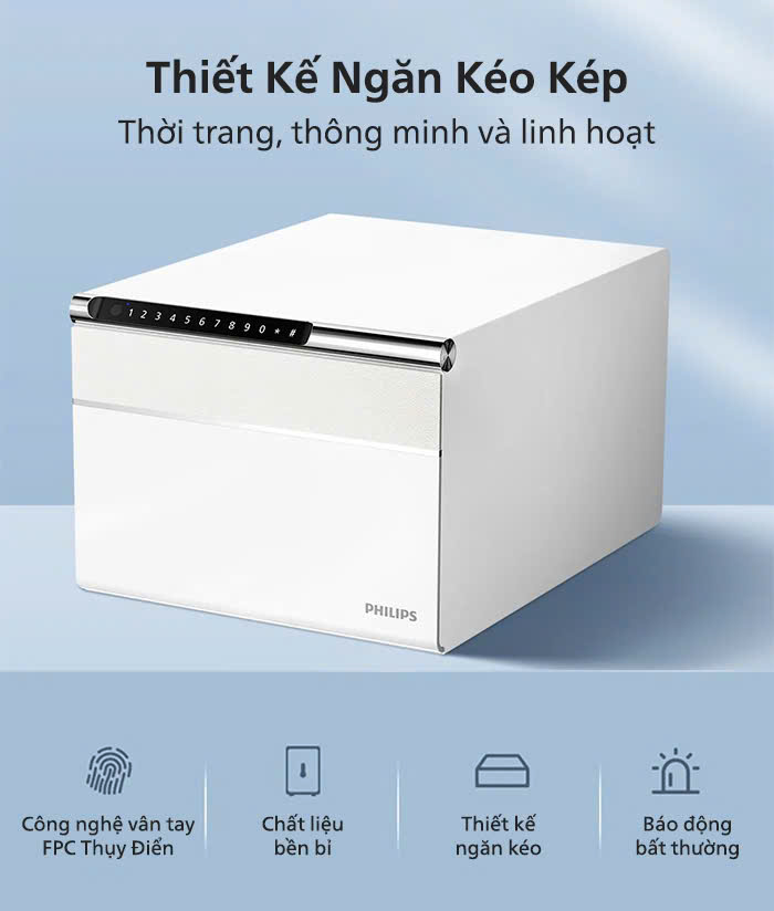 Két sắt thông minh mini Philips SBX102